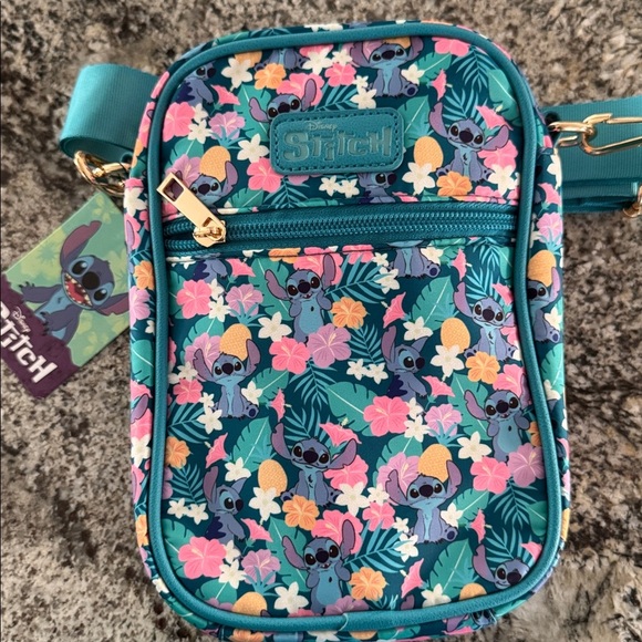 Bioworld Handbags - Disney Stitch Floral Crossbody Bag